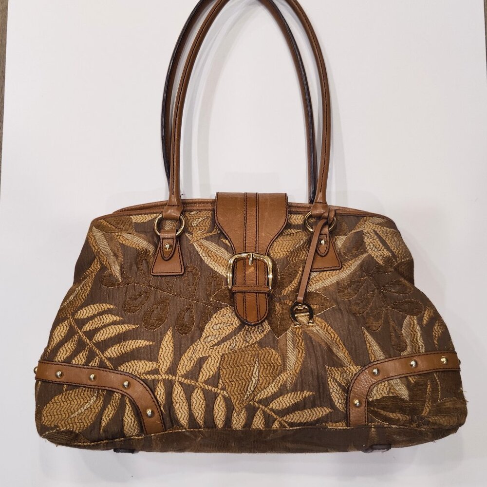 Etienne Aigner Handbag Purse Leather Accents Vintage
